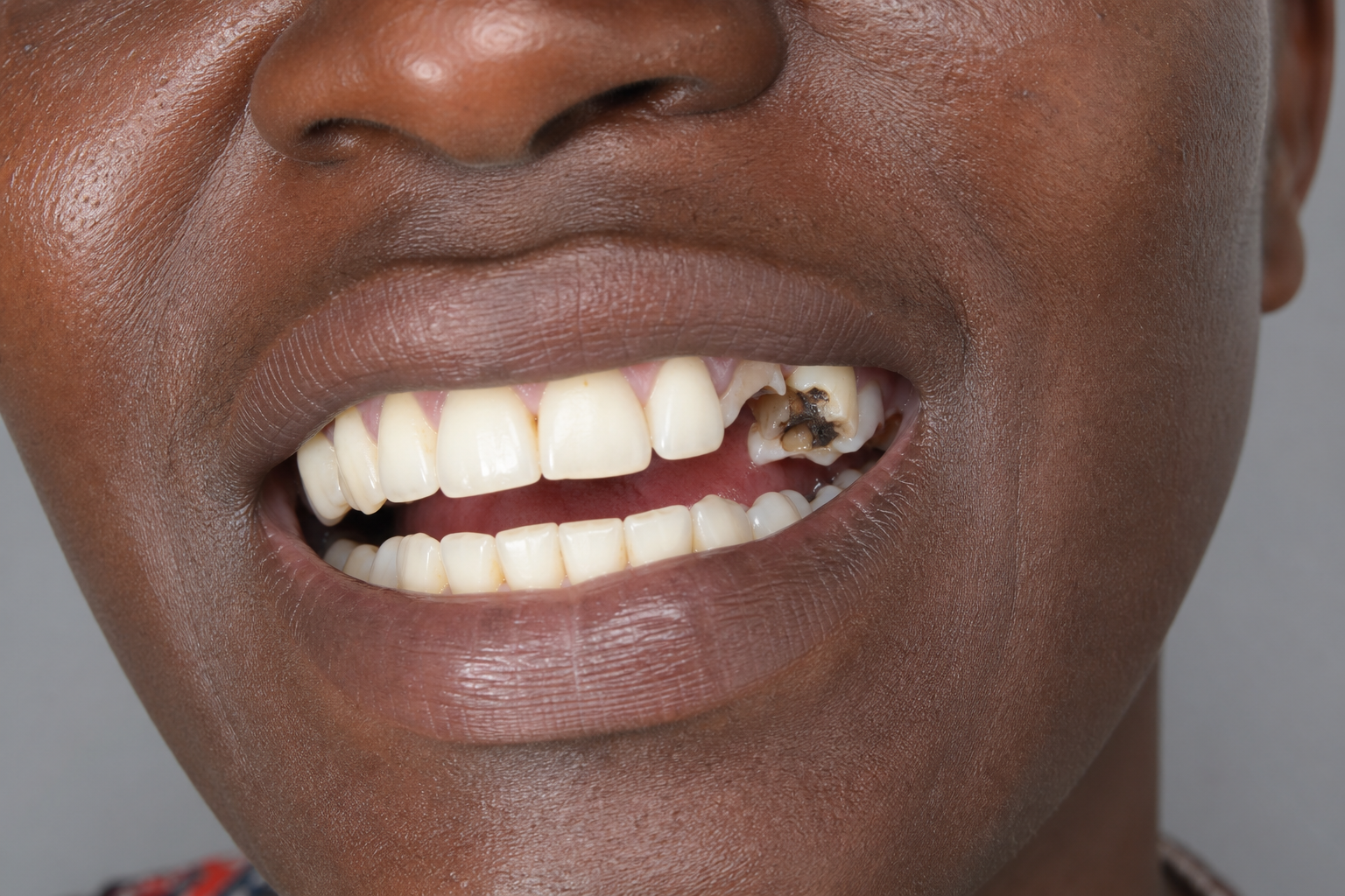Zirconia Crown Restoration — before